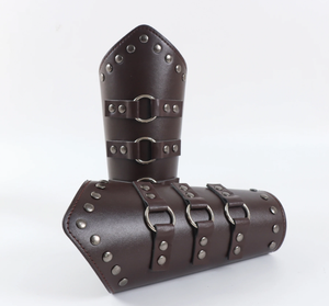 Ecowalson Medieval Retro Multi Capa Cuero Tachonado Hombros Estilo vikingo Guerrero Hombro Armadura Combo <span class=keywords><strong>Disfraz</strong></span> <span class=keywords><strong>de</strong></span> Halloween - Product Image 6