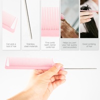 Kit de Soins Capillaires Professionnel, Collection de Brosses de Salon 11 Pièces, Accessoires et Outils de Coiffage, Ensemble Peigne Démêlant Cheveux Humides