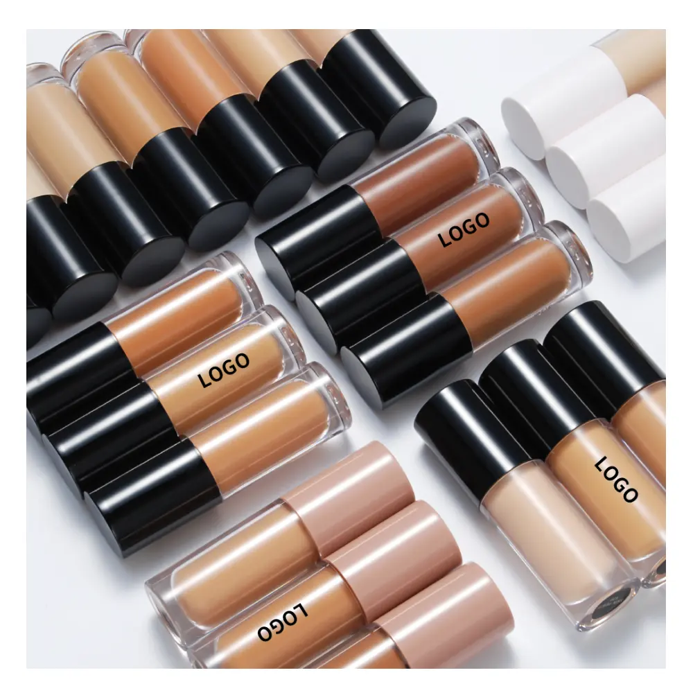 Makeup Dark Skin Full Coverage Concealer Private Label Matte Vegan Foundation Liquid Concealer