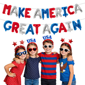 Lot de ballons pour le 250e anniversaire de l'indépendance des États-Unis, décorations de fête nationale, ballons drapeaux pour les fêtes - Product Image 2