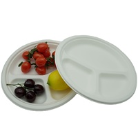 Échantillon Gratuit Assiettes en Canne à Sucre Biodégradables de Haute Qualité pour Restaurants – Vaisselle en Bagasse