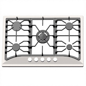 Built-in <strong>Gas</strong> <strong>Cooker</strong> with Electronic Ignition 4 Burners Stainless Steel Panel Household Use Battery Operated - Product Image 1