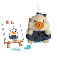 Peluche géante personnalisée de 28 cm, gymnaste brodé, en nylon et coton PP