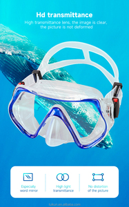 Vendita calda occhiali da sub in vetro temperato maschere da sub per gli sport subacquei e lo Snorkeling in Free Diving occhiali - Product Image 4