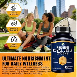 Compléments alimentaires végétaliens à base de <span class=keywords><strong>gelée</strong></span> <span class=keywords><strong>royale</strong></span> et de miel 500mg 1000mg en gélules pour adultes - Product Image 4