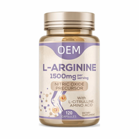 Capsules en vrac OEM 1500mg L-Arginine Citrulline Complexe de précurseur d'oxyde nitrique pour adultes et femmes enceintes souhaitant maintenir une santé optimale