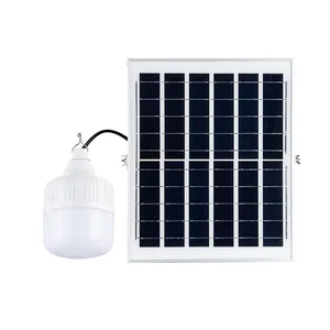 Hot Selling 6W 3000mAh Led Light with charger Solar Emergency Bulb Lamp Portable IP67outdoor waterproof solar bulb light