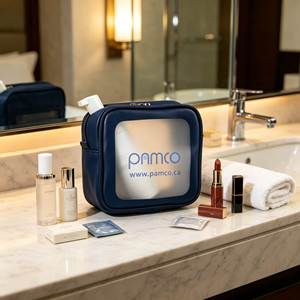 Bolsa de Maquillaje Impermeable de PU con Ventana Transparente Esmerilada, Bolsa de Viaje Cuadrada con Cierre, Organizador de Productos Íntimos para Adultos, Estuche para Cosméticos - Product Image 2