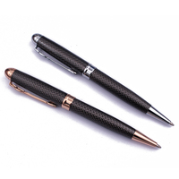 Stylo à bille en métal de luxe de haute qualité pistolet noir et argent chromé stylos OEM/ODM de conception de marque personnalisables pour les promotions de marque
