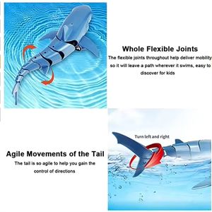 Jouet requin télécommandé 2,4 GHz le plus vendu, échelle 1:18, haute simulation, étanche, vitesse <span class=keywords><strong>RC</strong></span> - Product Image 4