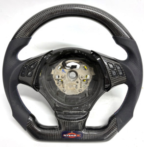 Volante in Fibra di Carbonio Premium per BMW E36 E46 E60 E90 E92 E93 X5 E70 E71 <span class=keywords><strong>M</strong></span> Sport <span class=keywords><strong>Racing</strong></span> - Product Image 6
