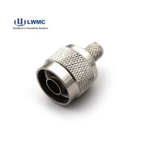 Conectores RF en Oferta, Conector Macho N con Abrazadera para Cable RF de 7/8'', E01, Conectores RF