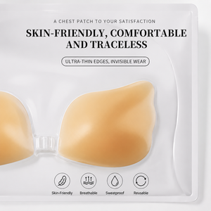 Parches de silicona personalizados con cuentas para el pecho, tipo ala, soporte frontal, sin costuras, invisibles, accesorios de lencería íntima para el busto. - Product Image 2