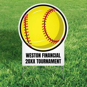 Weatherproof UV Resistant 18x24 Inch <b>Custom</b> Print Yard Signs with H-Stake for Sports Event Signage - Product Image 6