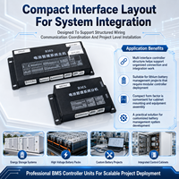 Contrôleur de batterie au lithium évolutif 96S EC-HV-MC1+EC-HV-SC5+écran LCD 4,3 pouces pour ESS avec communication CAN RS485