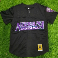 Jersey Baseball Softball Pria/Wanita Poliester Bolak-Balik Cepat Kering Anti-Bakteri V-Neck Pendek Depan Bernapas Jersey Olahraga