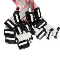 Kabel Tembaga Berlapis Kawat Listrik Pabrik AWM 2651 28AWG Kabel Pita Datar VGA DB15 ke IDC Kabel Harness