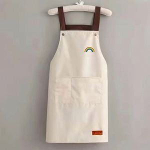 Hot Sale Waterproof Unisex Comfortable Cross Strap Kitchen Cooking Pvc Printing Apron Logo - Product Image 6