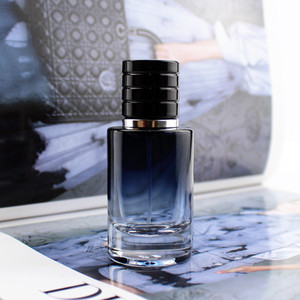 Round Glass Perfume Bottle 30ml Spray Mist Dispenser Thickened Skincare Cosmetic <b>Container</b> With Cover - Product Image 1