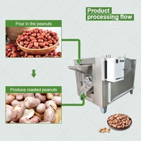 Cacao commercial rôti maïs pois graines de lin petite échelle cacahuète rôti cacao fève tambour torréfacteur four Machine