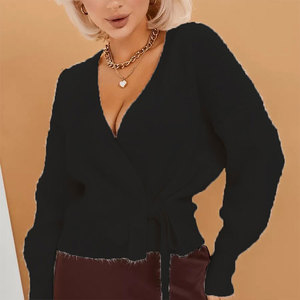 <span class=keywords><strong>Cardigan</strong></span> in Maglia da Donna Autunno 2026 di Tendenza, con Scollo a V e Cintura, <span class=keywords><strong>Sexy</strong></span>, Slim, Casual, Morbido, Lusinghiero, Elegante, Versatile e Chic - Product Image 5