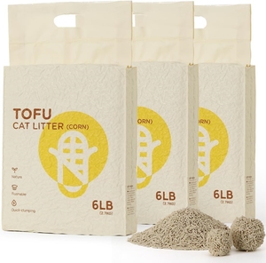 Flushable TOFU <span class=keywords><strong>Cat</strong></span> <span class=keywords><strong>Litter</strong></span> Controle de Poeira e Odores Qualidade Premium <span class=keywords><strong>Cat</strong></span> Waste Management Solution - Product Image 1