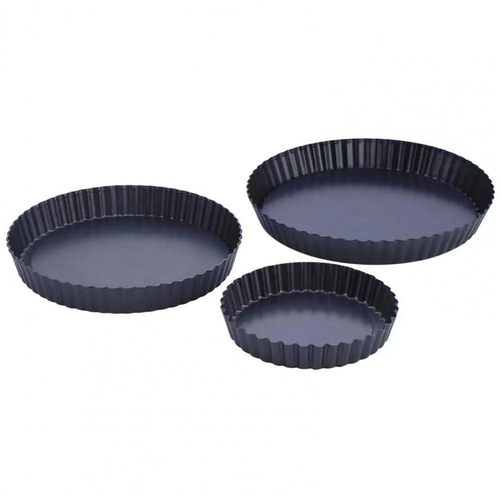 6/8/9 Non-stick Carbon Steel Round Bottom Baking Tray Pizza Pie Plate Cake Mold Silicone Mold Bread Cake Pan Cake Tray