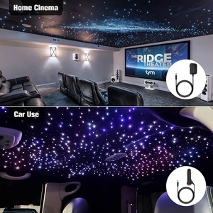 JINXIN 16W Twinkle RGBW LED fibre optique étoile <span class=keywords><strong>plafonnier</strong></span> Starlight tête d'affiche kit pour <span class=keywords><strong>voiture</strong></span>/Home cinéma - Product Image 2