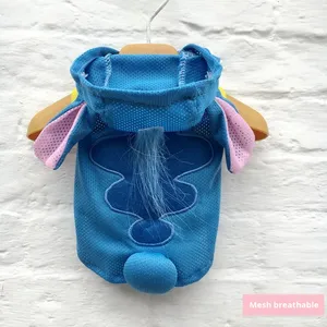 Costume de transformation pour <span class=keywords><strong>chien</strong></span> et chat en velours bleu cristal, vêtements d'hiver en coton pour animaux de compagnie, fabriqué en Chine - Product Image 3