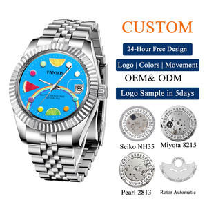 Relojes <span class=keywords><strong>Mod</strong></span> Azules con Logotipo Personalizado OEM para Hombre, con Mecanismo Mecánico Japonés NH35 y Resistencia al Agua de 100 m - Product Image 1