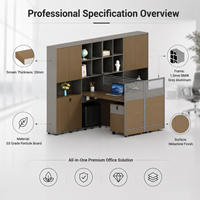 Estación de Trabajo Moderna para Oficina Industrial y Comercial, Mueble Modular de Alta Gama con Cubículos para Personal, Diseño OEM/ODM Personalizado