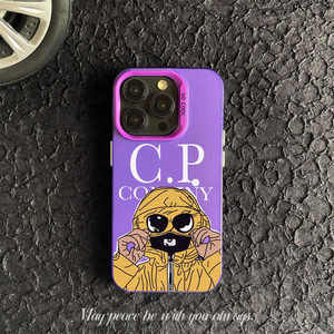 Custodia per telefono di design Trendy Pink Hat Man per <span class=keywords><strong>iPhone</strong></span> XR <span class=keywords><strong>XS</strong></span> 11 12 13 14 Mini 15 16 17 Pro Max in materiale PC, custodia CP Company - Product Image 3