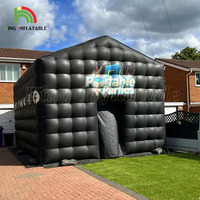 Portable Disco Bar Discothèque Noir Gonflable Partie Cube Tente Cour Événement Mobile Blow Up Night Club