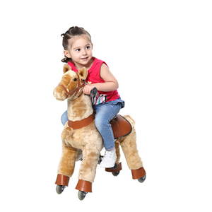 مضحك المهر الميكانيكية أفخم الحصان الاطفال ركوب أفخم لعبة الحصان على عجلات - Product Image 2