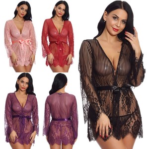 Ropa <span class=keywords><strong>de</strong></span> <span class=keywords><strong>Mujer</strong></span> <span class=keywords><strong>de</strong></span> Verano, Nuevo Vestido Midi Sexy Transparente con Cordones y Encaje - Product Image 1