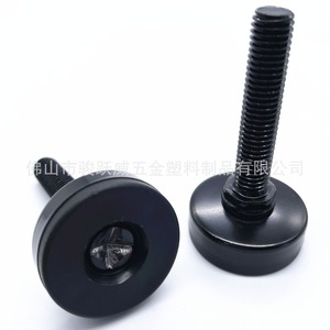 <b>Adjustable</b> Furniture Feet 35mm Diameter 50mm <b>Height</b> Black Electrophoretic Iron Cabinet <b>Table</b> Chair Support Pad - Product Image 2