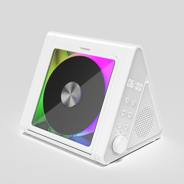 CD Player Bluetooth Transmitter All in One Multifunction RGB Ambient Light LED Screen Remote Control