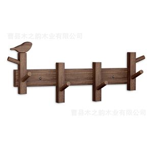 Wooden Bird Decorative <b>Wall</b> <b>Hooks</b> Solid Wood Multi <b>Hook</b> Coat Rack Entryway <b>Key</b> Holder Durable <b>Wall</b> Mounted Type - Product Image 5