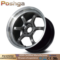 Jantes forgées noires brillantes de 17, 18, 19, 20, 21, 22 pouces, 5X112, 5X120, 5X114.3, jantes JDM personnalisées à rebord profond pour Chrysler Bmw F22