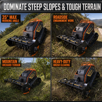 Tondeuse autoportée ZTR à essence ultra-large, télécommandée, à couteaux broyeurs, pour ATV, 1m, pour un travail réduit