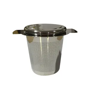 Gıda sınıfı paslanmaz çelik tel örgü kubbe şekli çay filtresi demlik