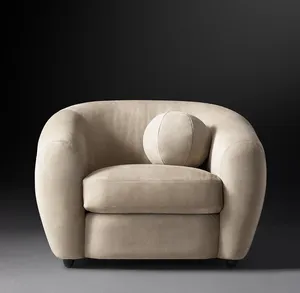 Juegos de Muebles de Sala de Estar de Lujo de Alta Gama, Diseño Moderno, Silla de Cuero Sylvain Personalizada - Product Image 2