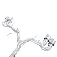 Système d'échappement Catback entièrement en acier inoxydable pour Nissan GTR R35 3.8TT V6, silencieux à double soupape, tuyau droit, embouts quadruples