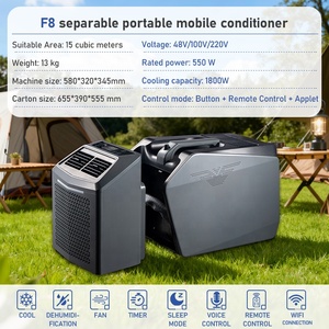 Climatiseur Mobile Dual Hose 6200Btu Silent Apartment Hotel Commercial Dc Ac Portable Air Conditioner for Indoor - Product Image 4