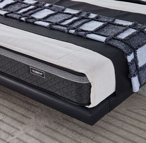Cama Moderna <span class=keywords><strong>de</strong></span> Cuero Genuino Tamaño King con Base <span class=keywords><strong>de</strong></span> Madera <span class=keywords><strong>de</strong></span> Pino <span class=keywords><strong>y</strong></span> Listones C320 para Dormitorio - Product Image 4