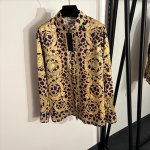 Camicia Casual da <span class=keywords><strong>Donna</strong></span> con Stampa Leopardata, Tessuto Traspirante, Colletto Rovesciato e Maniche Lunghe per Occasioni Speciali - Product Image 5