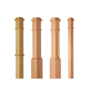 Barandilla de Madera de Roble Premium, <span class=keywords><strong>Estilo</strong></span> Rústico, Decorativa, <span class=keywords><strong>Estilo</strong></span> Granja, Postmoderna, Barandilla para Escaleras, Poste de Barandilla - Product Image 6