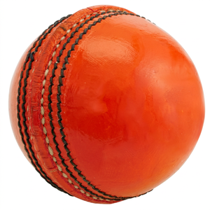 Ballon de cricket en cuir rouge JNA Group, cousu à la main avec des coutures noires, pour droitiers, 2,6 lb, pour l'entraînement au cricket - Product Image 1