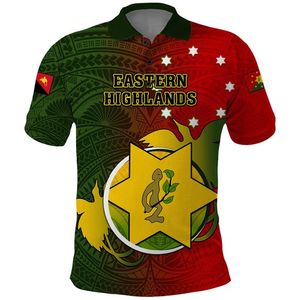 <span class=keywords><strong>Polo</strong></span> Personalizzata della Papua Nuova Guinea, Stile Polinesiano, Leggenda della Papua Nuova Guinea, Colore Rosso con Croce - Product Image 6