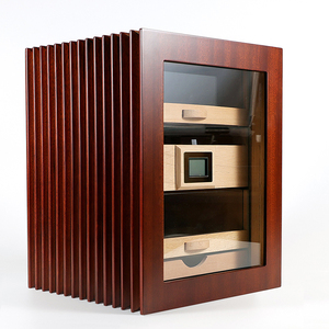 Humidor électronique pour cigares avec de bonnes étagères en bois de cèdre pur et contrôle constant de l'humidité pour les boîtes à cigares - Product Image 1